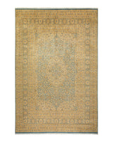One-of-a-Kind Imported Hand-knotted Area Rug  - Light Blue, 9' 0" x 13' 4" - Modern Rug Importers