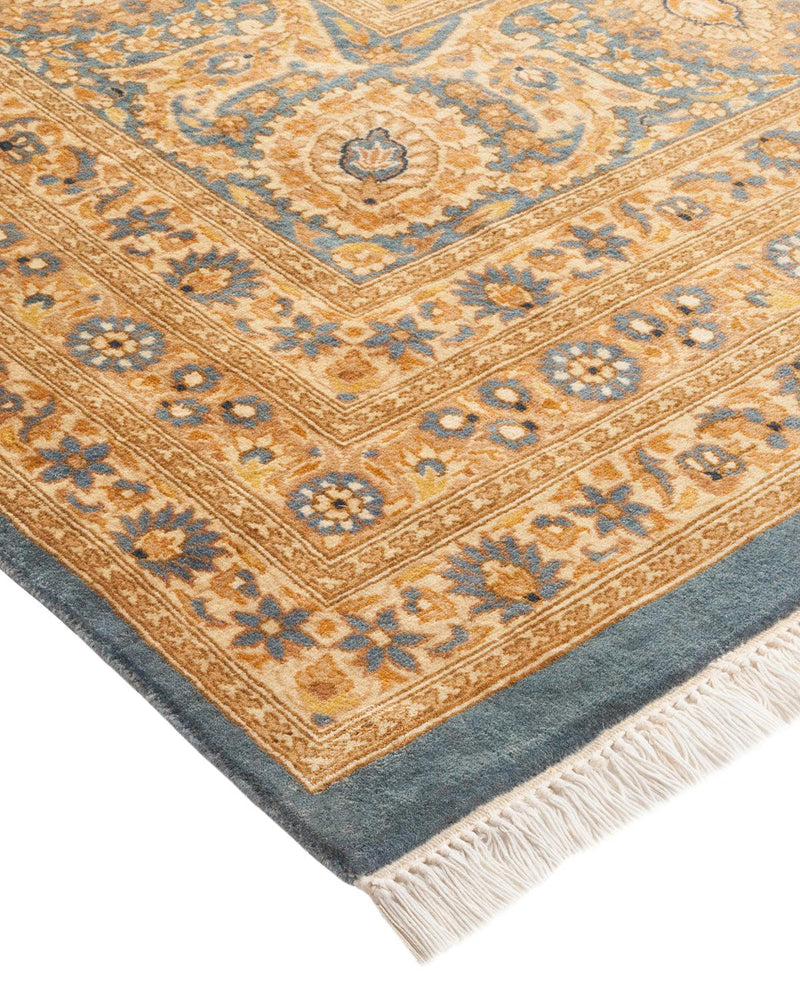 One-of-a-Kind Imported Hand-knotted Area Rug  - Light Blue, 9' 0" x 13' 4" - Modern Rug Importers
