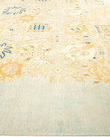 One-of-a-Kind Imported Hand-knotted Area Rug  - Light Blue, 9' 1" x 12' 5" - Modern Rug Importers