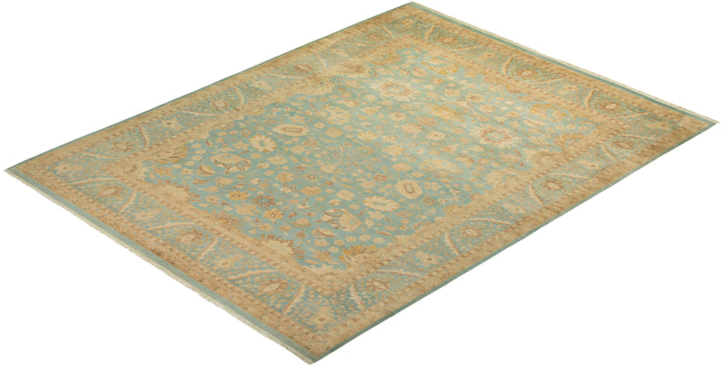 One-of-a-Kind Imported Hand-knotted Area Rug  - Light Blue, 9' 2" x 11' 9" - Modern Rug Importers