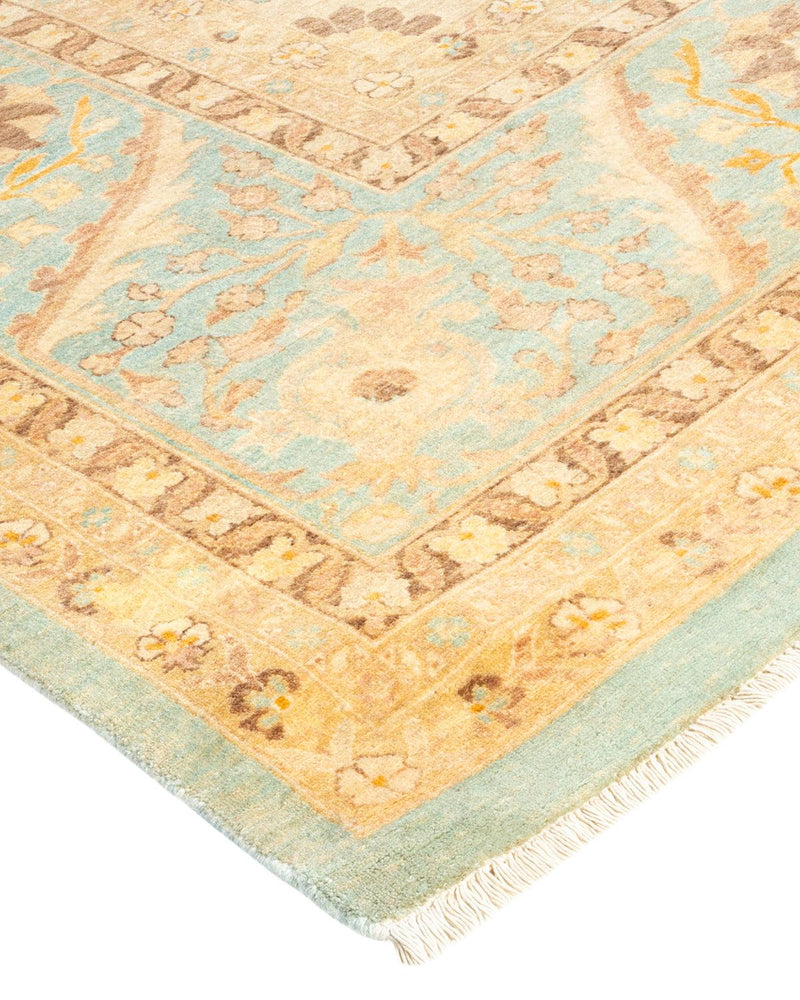 One-of-a-Kind Imported Hand-knotted Area Rug  - Light Blue,  9' 3" x 12' 2" - Modern Rug Importers