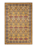 One-of-a-Kind Imported Hand-knotted Area Rug  - Light Gray, 6' 0" x 8' 10" - Modern Rug Importers