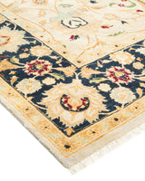 One-of-a-Kind Imported Hand-knotted Area Rug  - Light Gray, 6' 2" x 9' 3" - Modern Rug Importers