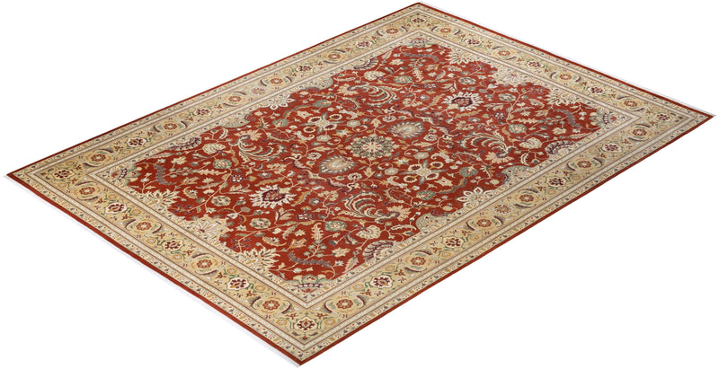One-of-a-Kind Imported Hand-knotted Area Rug  - Orange, 10' 0" x 14' 2" - Modern Rug Importers