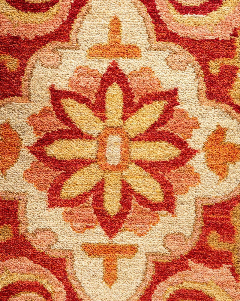 One-of-a-Kind Imported Hand-knotted Area Rug  - Orange, 10' 1" x 14' 3" - Modern Rug Importers