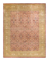 One-of-a-Kind Imported Hand-knotted Area Rug  - Orange, 12' 4" x 15' 8" - Modern Rug Importers