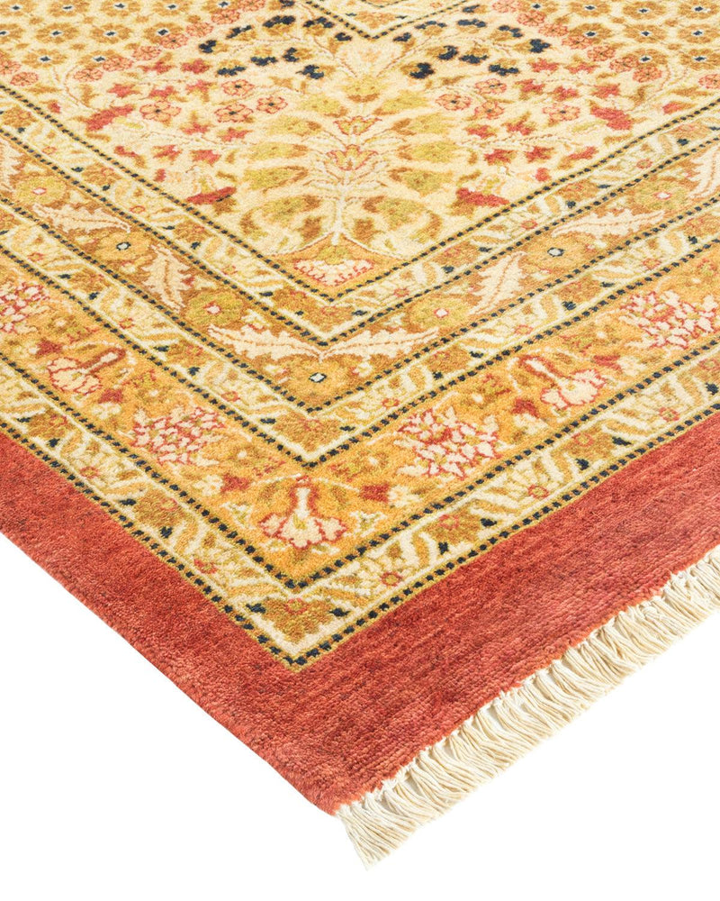 One-of-a-Kind Imported Hand-knotted Area Rug  - Orange, 12' 4" x 15' 8" - Modern Rug Importers