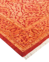 One-of-a-Kind Imported Hand-knotted Area Rug  - Orange, 2' 7" x 4' 4" - Modern Rug Importers