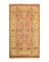 One-of-a-Kind Imported Hand-knotted Area Rug  - Orange, 2' 7" x 4' 5" - Modern Rug Importers