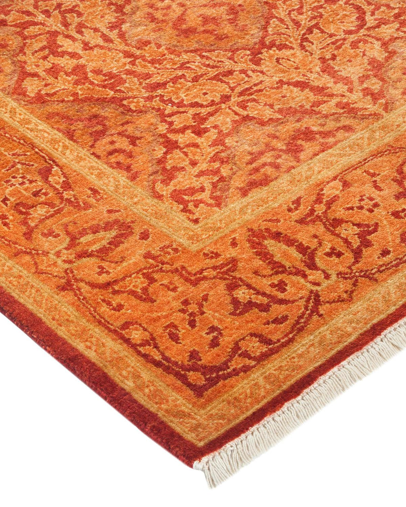 One-of-a-Kind Imported Hand-knotted Area Rug  - Orange, 2' 8" x 4' 3" - Modern Rug Importers