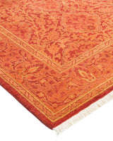 One-of-a-Kind Imported Hand-knotted Area Rug  - Orange, 2' 9" x 4' 1" - Modern Rug Importers