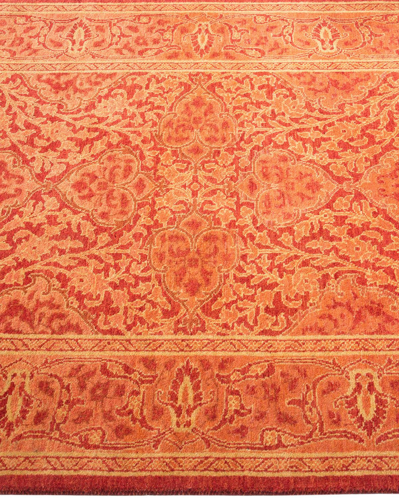 One-of-a-Kind Imported Hand-knotted Area Rug  - Orange, 2' 9" x 4' 1" - Modern Rug Importers