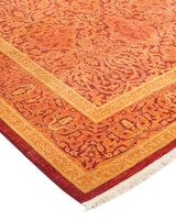 One-of-a-Kind Imported Hand-knotted Area Rug  - Orange, 3' 3" x 5' 4" - Modern Rug Importers