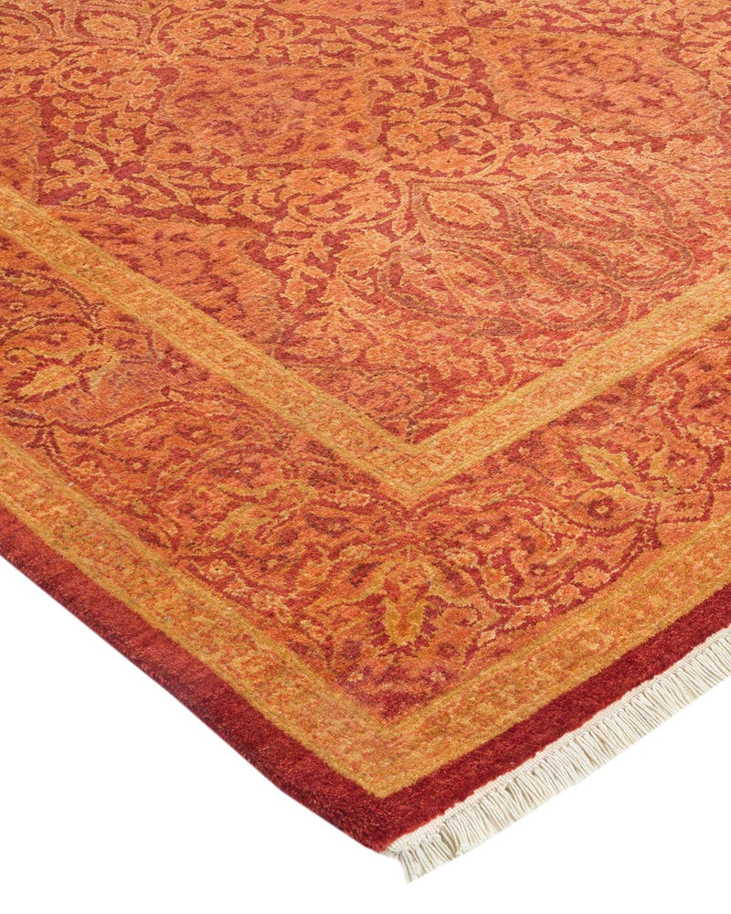 One-of-a-Kind Imported Hand-knotted Area Rug  - Orange, 4' 3" x 6' 3" - Modern Rug Importers