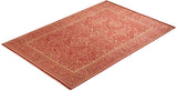 One-of-a-Kind Imported Hand-knotted Area Rug  - Orange, 5' 1" x 7' 4" - Modern Rug Importers