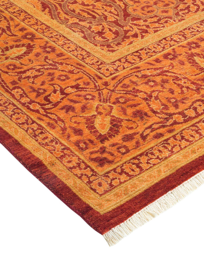 One-of-a-Kind Imported Hand-knotted Area Rug  - Orange, 5' 10" x 6' 2" - Modern Rug Importers