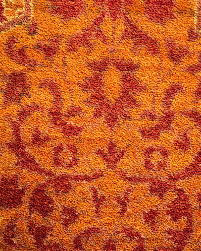 One-of-a-Kind Imported Hand-knotted Area Rug  - Orange, 5' 10" x 6' 2" - Modern Rug Importers