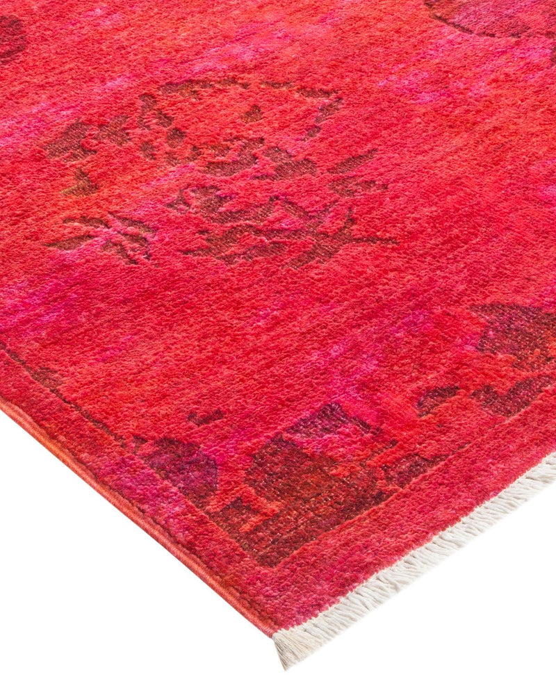 One-of-a-Kind Imported Hand-knotted Area Rug  - Orange, 5' 10" x 9' 1" - Modern Rug Importers