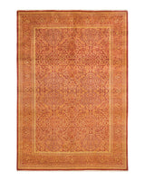 One-of-a-Kind Imported Hand-knotted Area Rug  - Orange, 5' 2" x 7' 5" - Modern Rug Importers