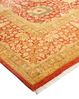 One-of-a-Kind Imported Hand-knotted Area Rug  - Orange, 6' 0" x 8' 7" - Modern Rug Importers