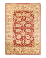One-of-a-Kind Imported Hand-knotted Area Rug  - Orange, 6' 1" x 8' 8" - Modern Rug Importers