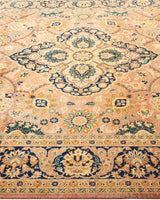 One-of-a-Kind Imported Hand-Knotted Area Rug  - Orange, 6' 1" x 9' 0" - Modern Rug Importers