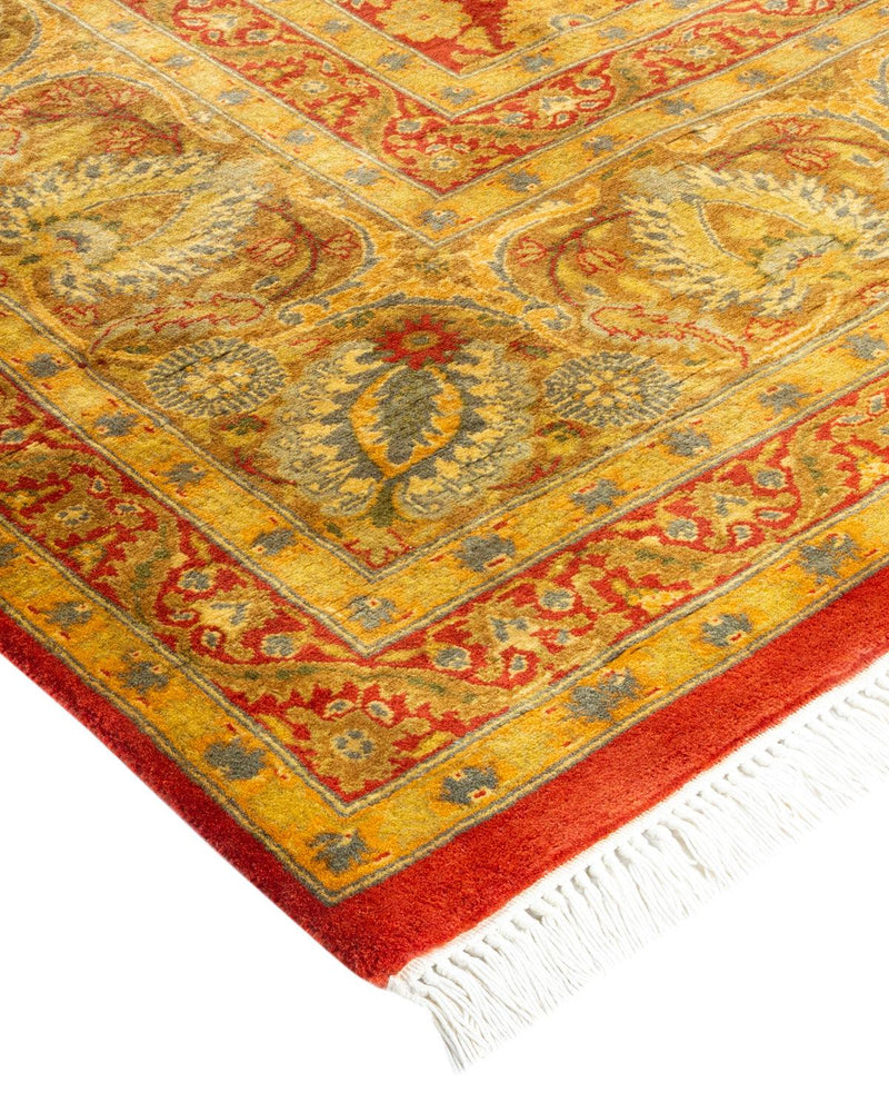 One-of-a-Kind Imported Hand-knotted Area Rug  - Orange, 6' 2" x 8' 5" - Modern Rug Importers