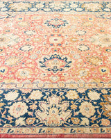 One-of-a-Kind Imported Hand-Knotted Area Rug  - Orange, 6' 2" x 9' 1" - Modern Rug Importers