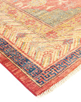 One-of-a-Kind Imported Hand-knotted Area Rug  - Orange, 6' 7" x 11' 0" - Modern Rug Importers