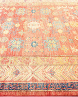 One-of-a-Kind Imported Hand-knotted Area Rug  - Orange, 6' 7" x 11' 0" - Modern Rug Importers
