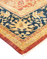 One-of-a-Kind Imported Hand-knotted Area Rug  - Orange,  7' 10" x 10' 0" - Modern Rug Importers