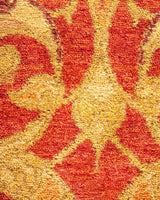One-of-a-Kind Imported Hand-knotted Area Rug  - Orange, 7' 10" x 10' 2" - Modern Rug Importers