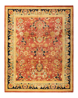 One-of-a-Kind Imported Hand-Knotted Area Rug  - Orange, 8' 0" x 10' 1" - Modern Rug Importers