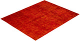 One-of-a-Kind Imported Hand-knotted Area Rug  - Orange,  8' 0" x 10' 1" - Modern Rug Importers