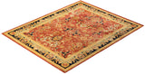One-of-a-Kind Imported Hand-Knotted Area Rug  - Orange, 8' 0" x 10' 1" - Modern Rug Importers