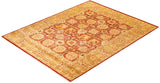 One-of-a-Kind Imported Hand-knotted Area Rug  - Orange, 8' 0" x 10' 3" - Modern Rug Importers