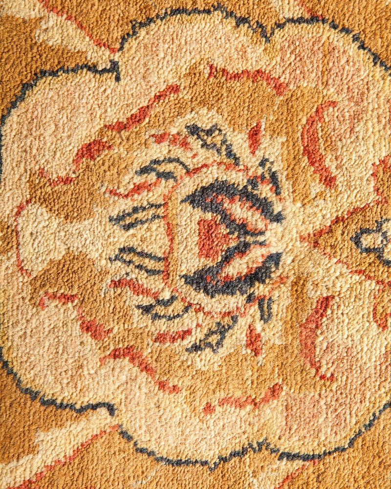One-of-a-Kind Imported Hand-knotted Area Rug  - Orange, 8' 0" x 10' 6" - Modern Rug Importers