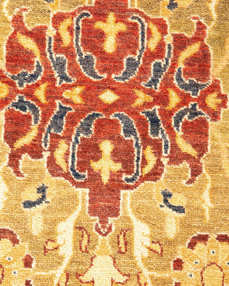 One-of-a-Kind Imported Hand-knotted Area Rug  - Orange, 8' 0" x 9' 7" - Modern Rug Importers