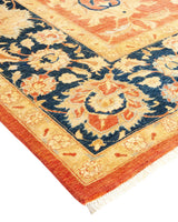 One-of-a-Kind Imported Hand-knotted Area Rug  - Orange,  8' 1" x 10' 0" - Modern Rug Importers