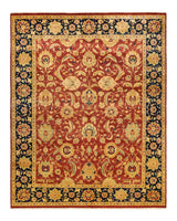 One-of-a-Kind Imported Hand-knotted Area Rug  - Orange,  8' 1" x 10' 3" - Modern Rug Importers
