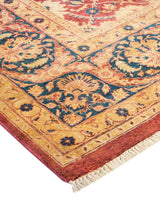 One-of-a-Kind Imported Hand-Knotted Area Rug  - Orange, 8' 1" x 9' 10" - Modern Rug Importers