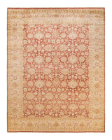 One-of-a-Kind Imported Hand-knotted Area Rug  - Orange,  8' 10" x 11' 7" - Modern Rug Importers