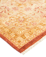 One-of-a-Kind Imported Hand-knotted Area Rug  - Orange,  8' 10" x 11' 7" - Modern Rug Importers