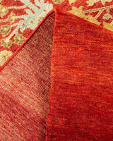 One-of-a-Kind Imported Hand-knotted Area Rug  - Orange, 8' 10" x 12' 2" - Modern Rug Importers