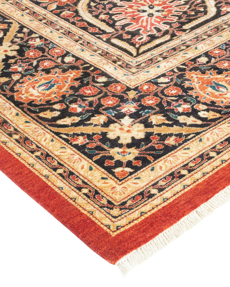 One-of-a-Kind Imported Hand-knotted Area Rug  - Orange, 8' 2" x 10' 0" - Modern Rug Importers
