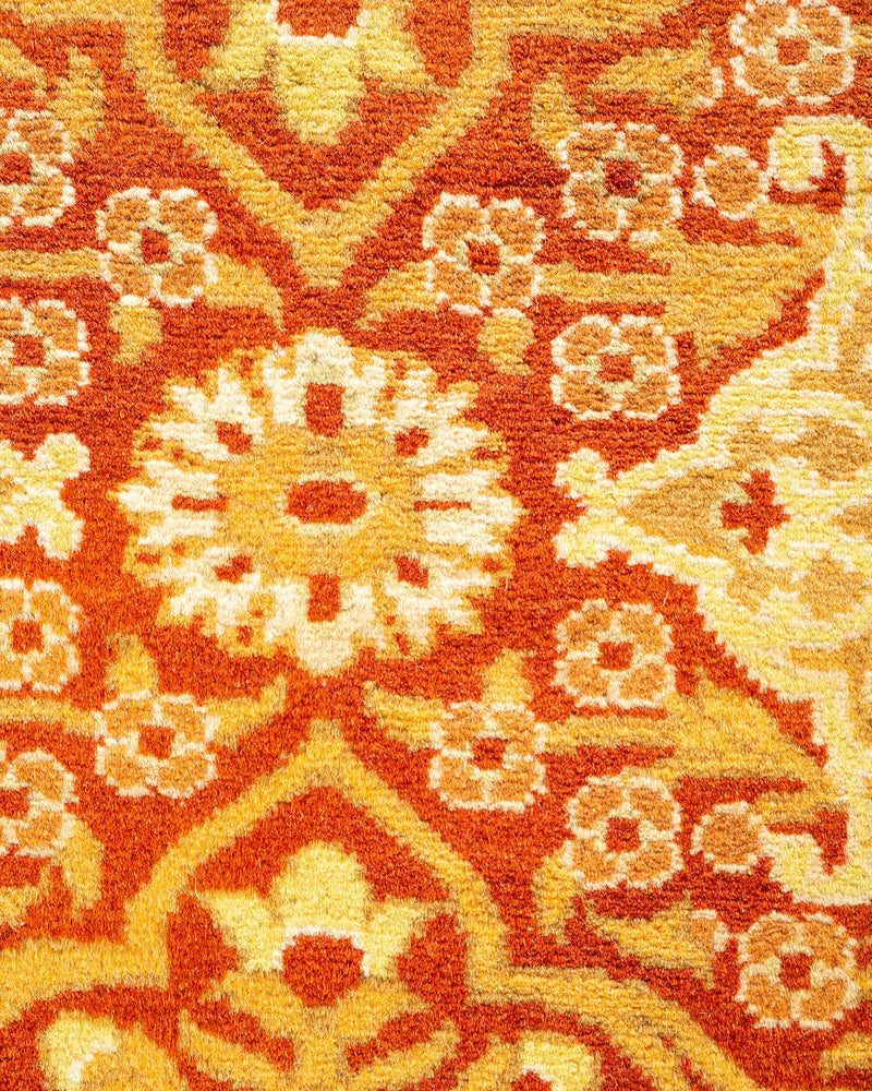 One-of-a-Kind Imported Hand-knotted Area Rug  - Orange,  8' 2" x 10' 1" - Modern Rug Importers