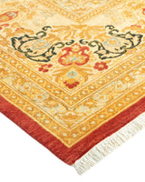 One-of-a-Kind Imported Hand-knotted Area Rug  - Orange, 8' 2" x 10' 10" - Modern Rug Importers