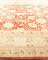 One-of-a-Kind Imported Hand-knotted Area Rug  - Orange, 8' 2" x 10' 2" - Modern Rug Importers