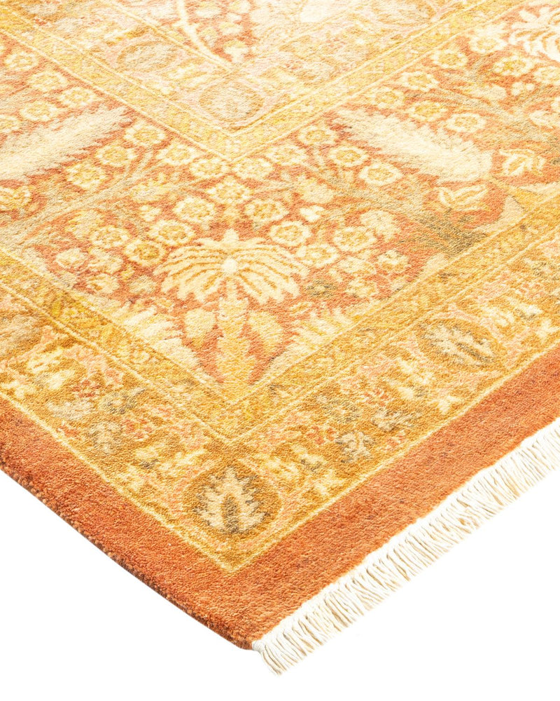 One-of-a-Kind Imported Hand-knotted Area Rug  - Orange,  8' 2" x 10' 4" - Modern Rug Importers
