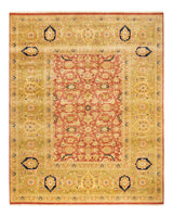 One-of-a-Kind Imported Hand-knotted Area Rug  - Orange,  8' 2" x 10' 6" - Modern Rug Importers